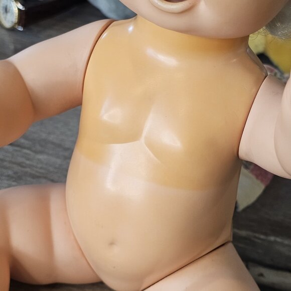 VTG‎ 80s Baby Alive Doll Blonde Eat Drink Manual Chew 1982 Hong Kong 13" CRG - Picture 5 of 14